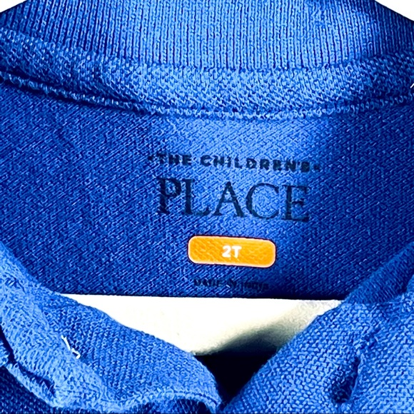 ⭐️ THE CHILDREN’S PLACE Blue Polo Shirt NWOT 2T - Picture 3 of 3